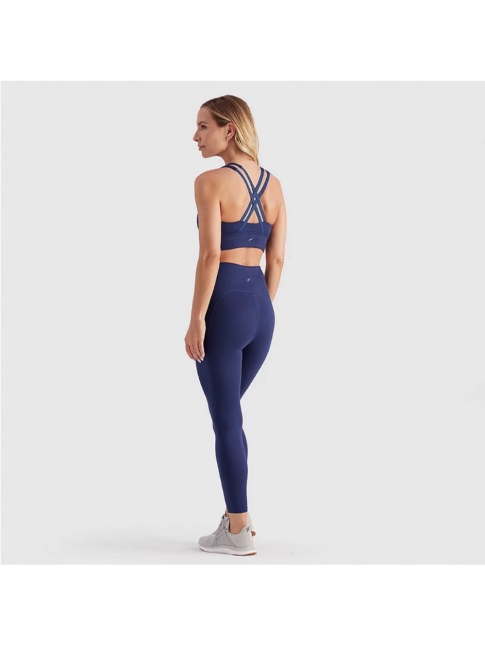 Freely‎ Blue Fitness Leggings Size M high rise stretch